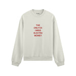 I Miss Is Extra Money Oversize Sweatshirt - Beyaz - ön görünüm