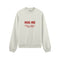 I Smell Like You Oversize Sweatshirt - Beyaz - ön görünüm