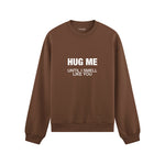 I Smell Like You Oversize Sweatshirt - Kahverengi - ön görünüm