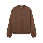 I Wanna Fuck You, You Already Know Oversize Sweatshirt - Kahverengi - ön görünüm
