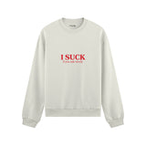 If You Ask Nicely Oversize Sweatshirt - Beyaz - ön görünüm