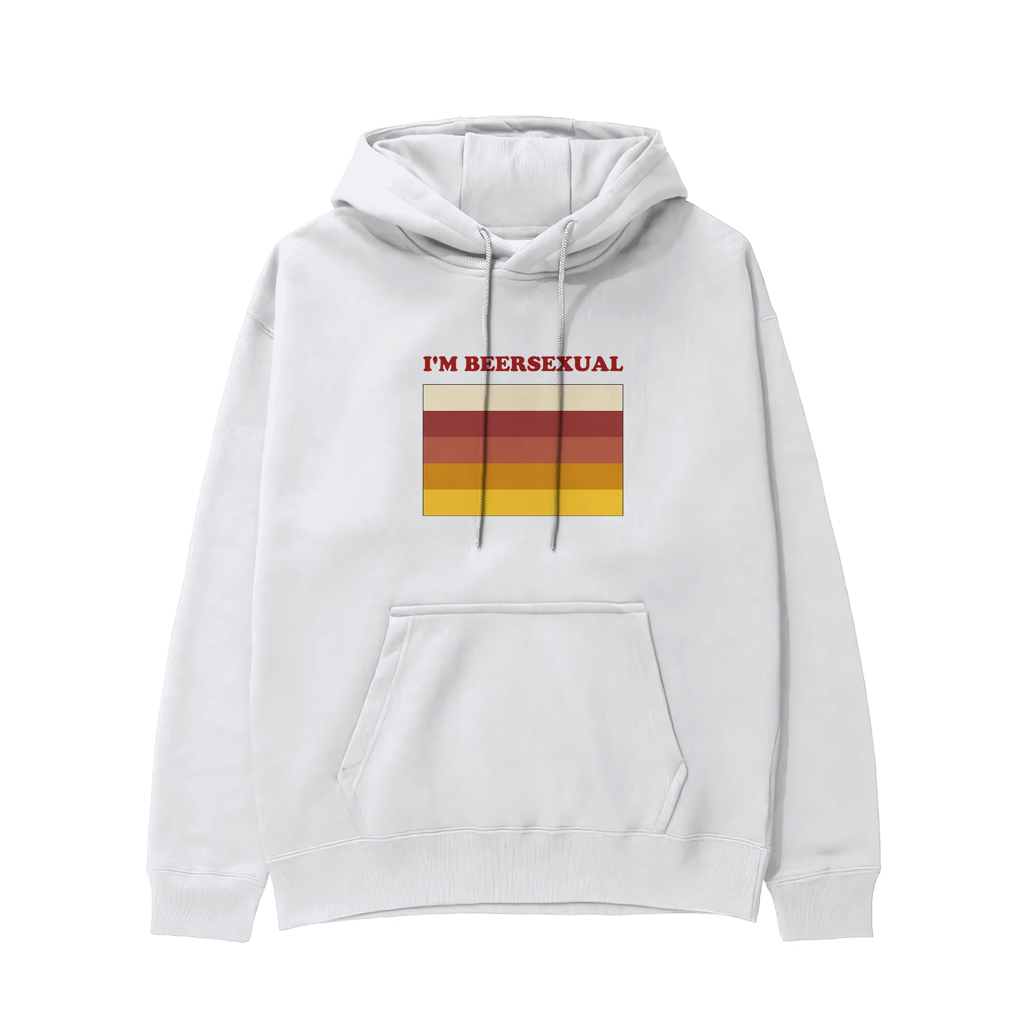 I'm Beersexual Hoodie - Beyaz - ön görünüm