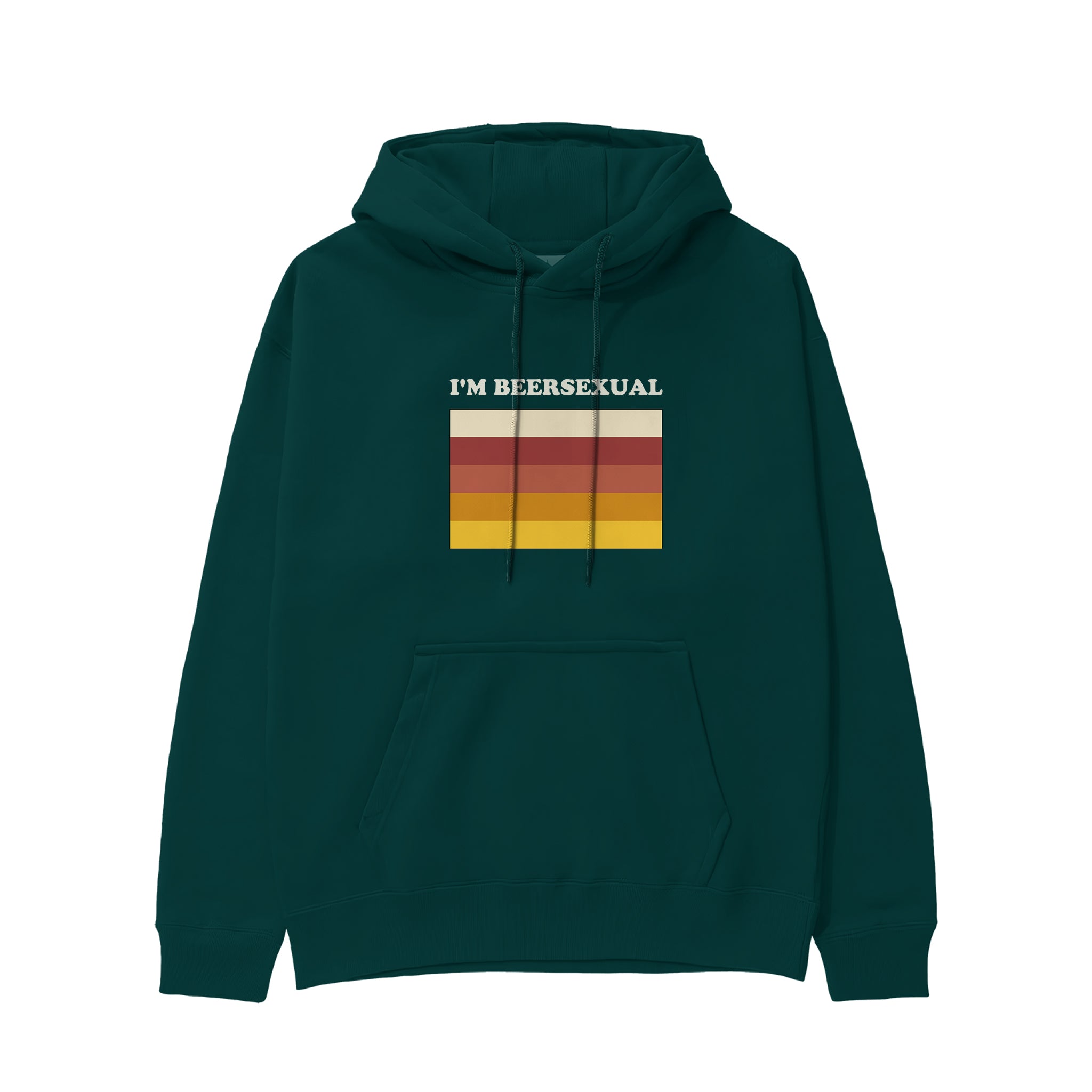 I'm Beersexual Hoodie - Koyu Yeşil - ön görünüm
