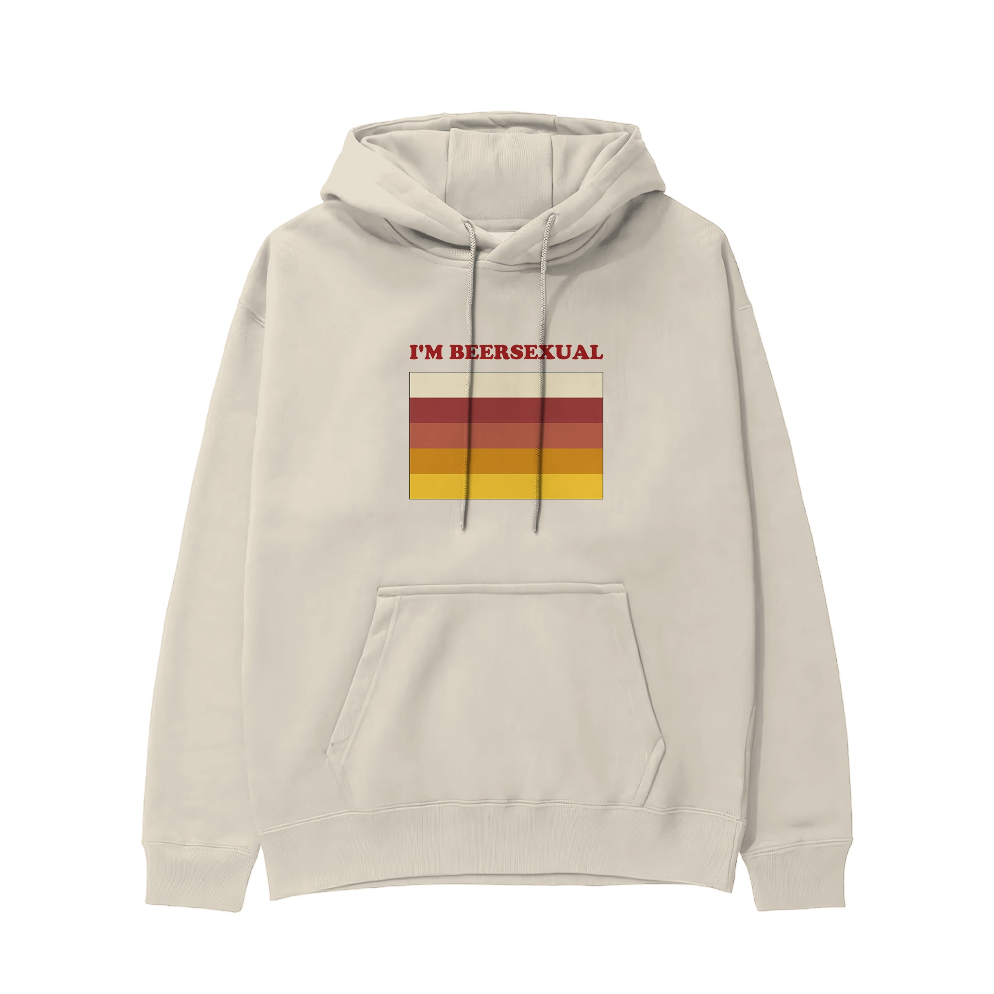 I'm Beersexual Hoodie - Krem - ön görünüm