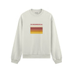 I'm Beersexual Oversize Sweatshirt - Beyaz - ön görünüm