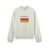 I'm Beersexual Oversize Sweatshirt - Beyaz - ön görünüm