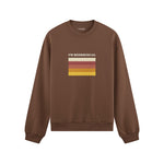 I'm Beersexual Oversize Sweatshirt - Kahverengi - ön görünüm