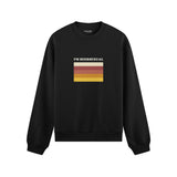I'm Beersexual Oversize Sweatshirt - Siyah - ön görünüm