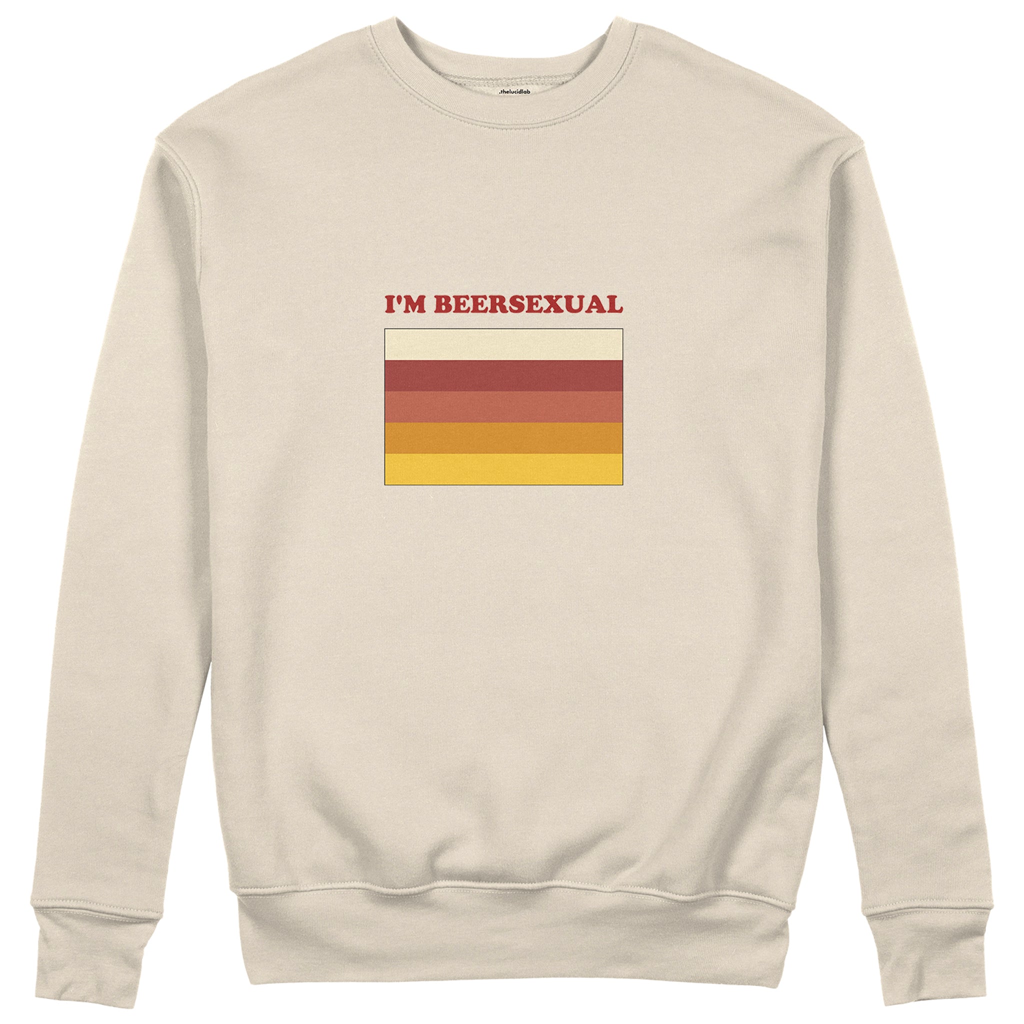 I'm Beersexual Sweatshirt - Bej - ön görünüm