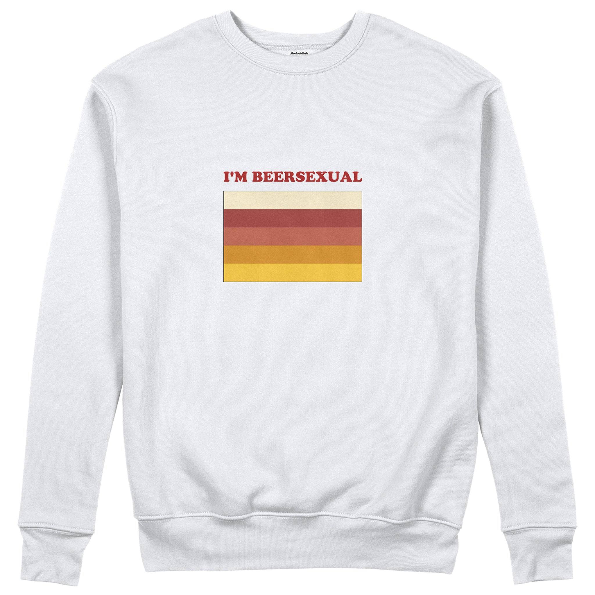 I'm Beersexual Sweatshirt - Beyaz - ön görünüm