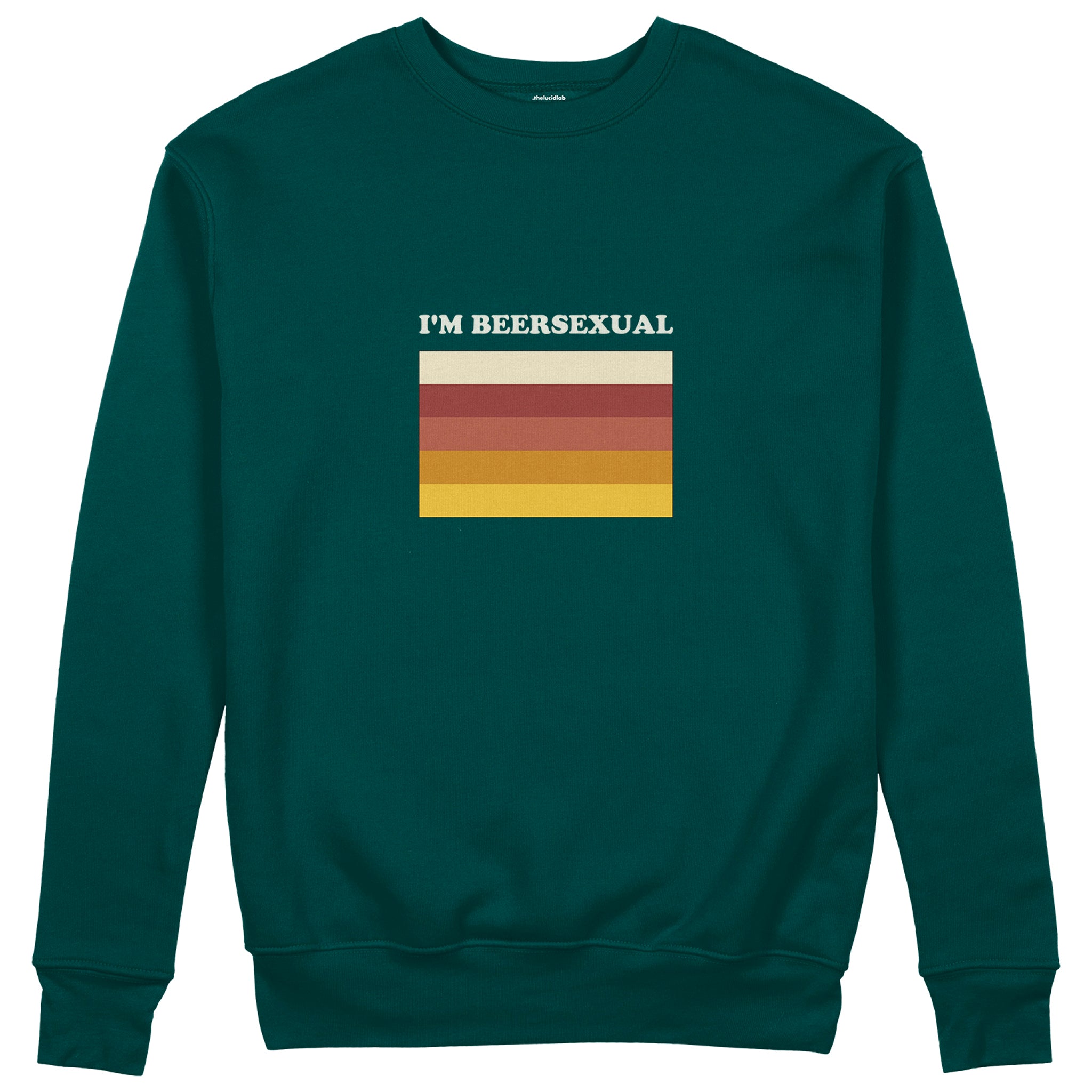 I'm Beersexual Sweatshirt - Koyu Yeşil - ön görünüm