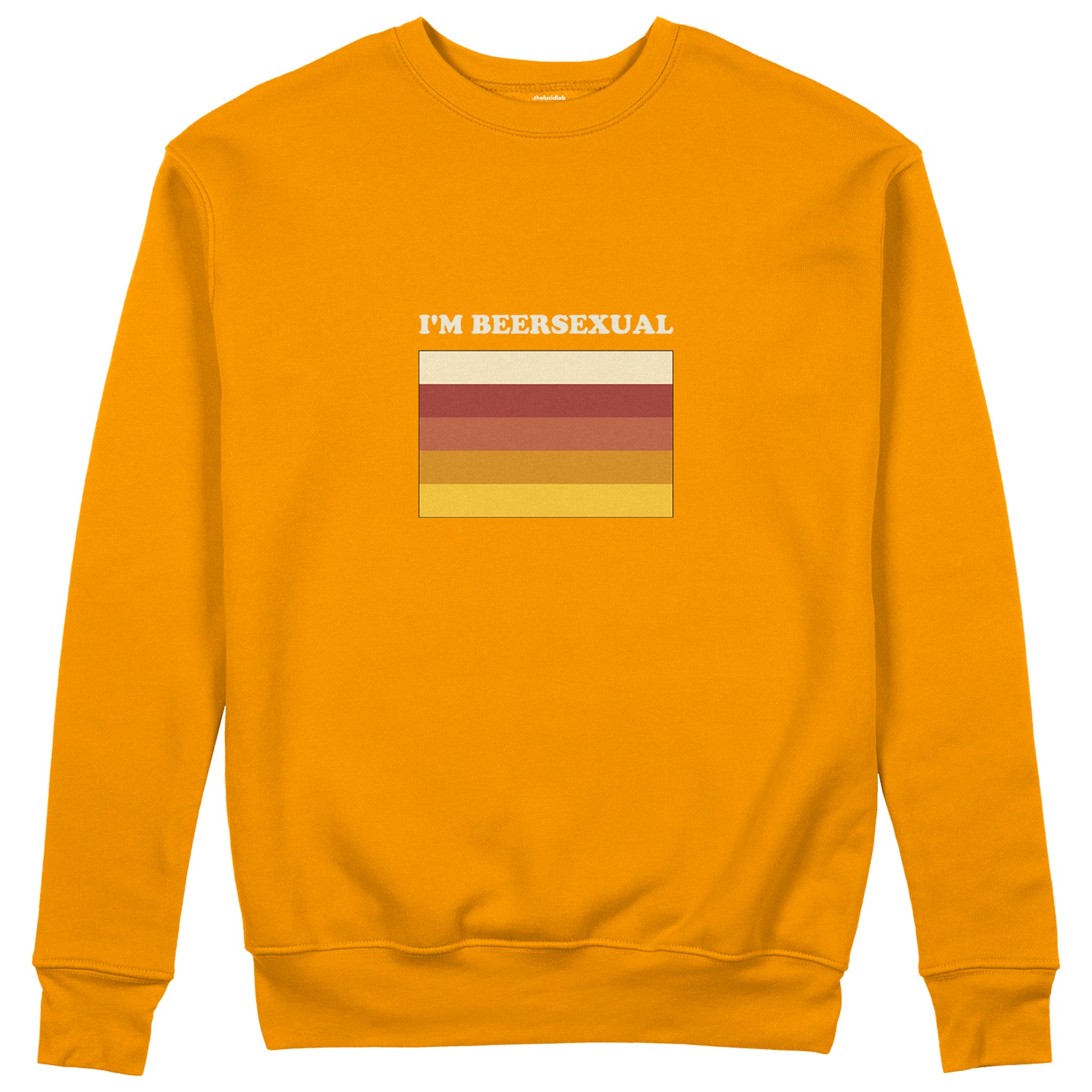 I'm Beersexual Sweatshirt - Turuncu - ön görünüm