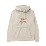 I’m Boring Baby Hoodie - Krem - ön görünüm