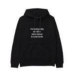 I’m Boring Baby Hoodie - Siyah - ön görünüm