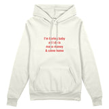 I’m Boring Baby Oversize Hoodie - Beyaz - ön görünüm