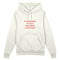 I’m Boring Baby Oversize Hoodie - Beyaz - ön görünüm