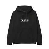 I’m Not 40 Hoodie - Siyah - ön görünüm