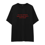 I'm Not Eminem Oversize Tişört - siyah