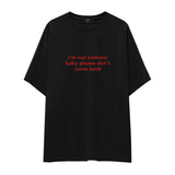 I'm Not Eminem Oversize Tişört - siyah