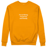 I'm Not Flirting Sweatshirt - Turuncu - ön görünüm