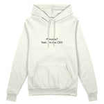 I'm The CEO Oversize Hoodie - Beyaz - ön görünüm
