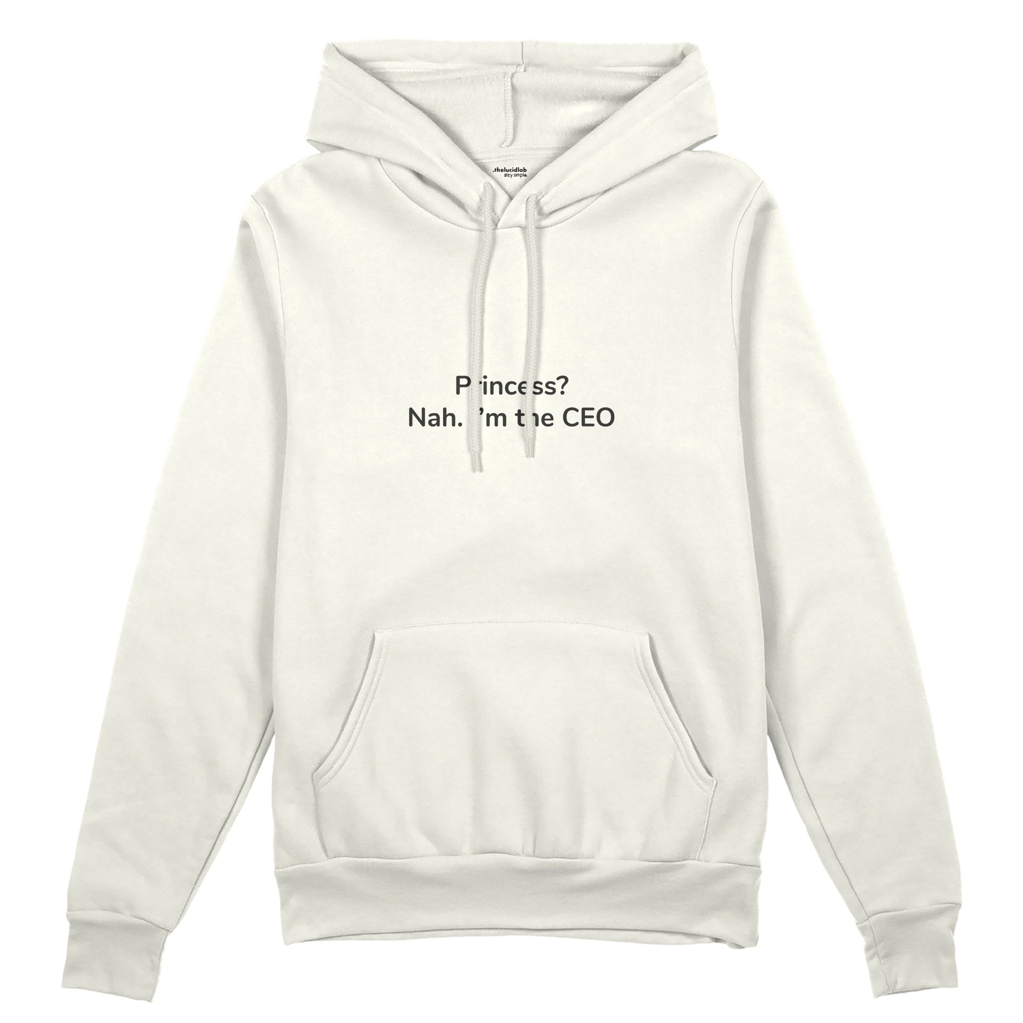 I'm The CEO Oversize Hoodie - Beyaz - ön görünüm