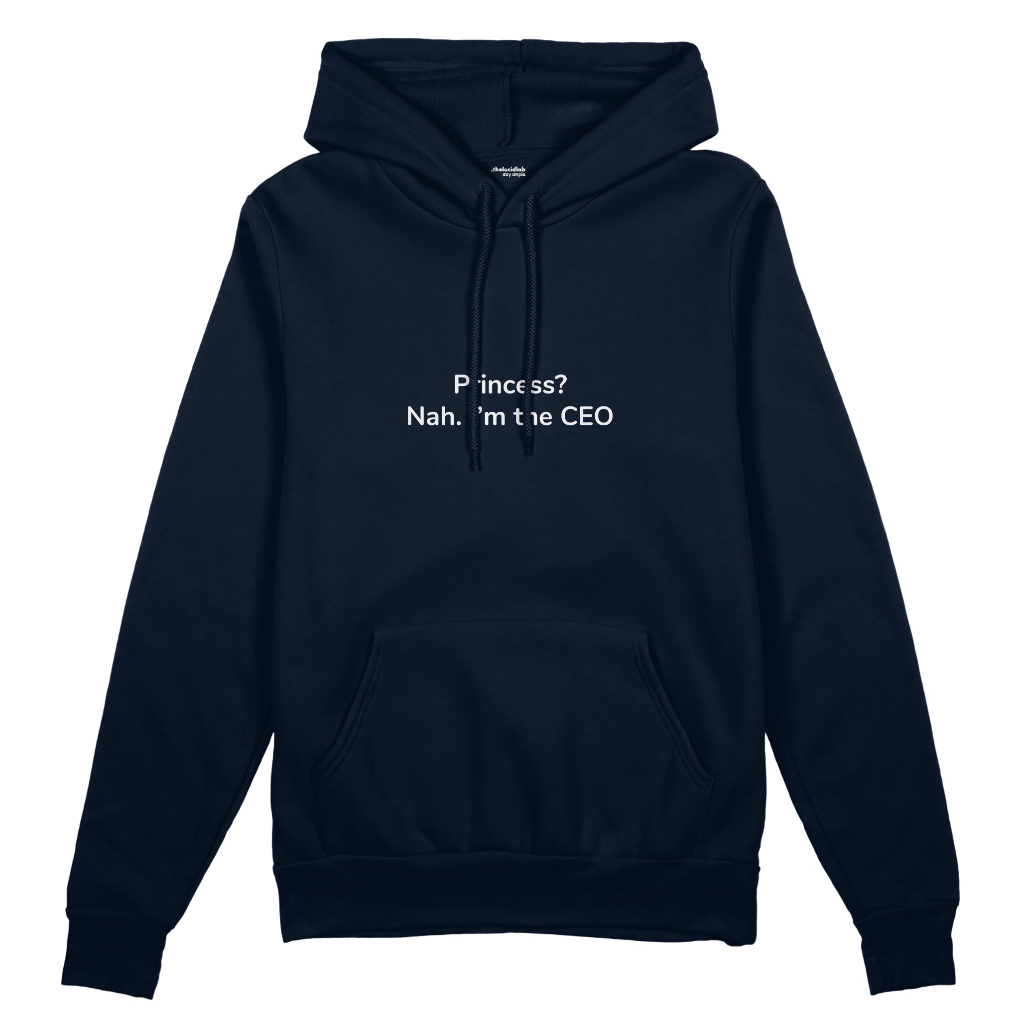 I'm The CEO Oversize Hoodie - Lacivert - ön görünüm