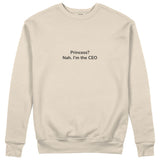 I'm The CEO Sweatshirt - Bej - ön görünüm