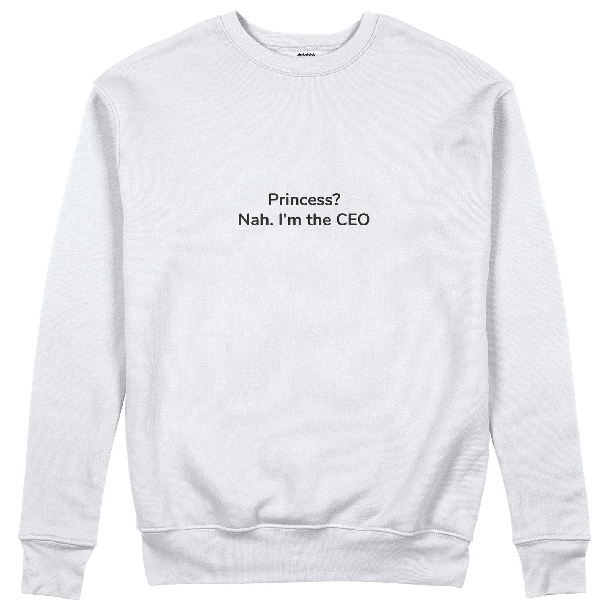 I'm The CEO Sweatshirt - Beyaz - ön görünüm
