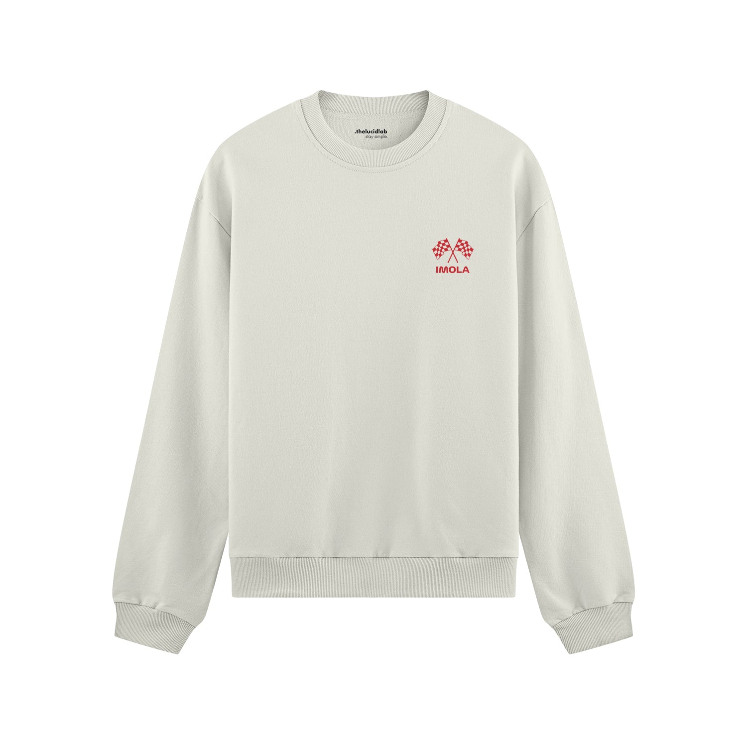 Imola Grand Prix Oversize Sweatshirt - Beyaz - ön görünüm