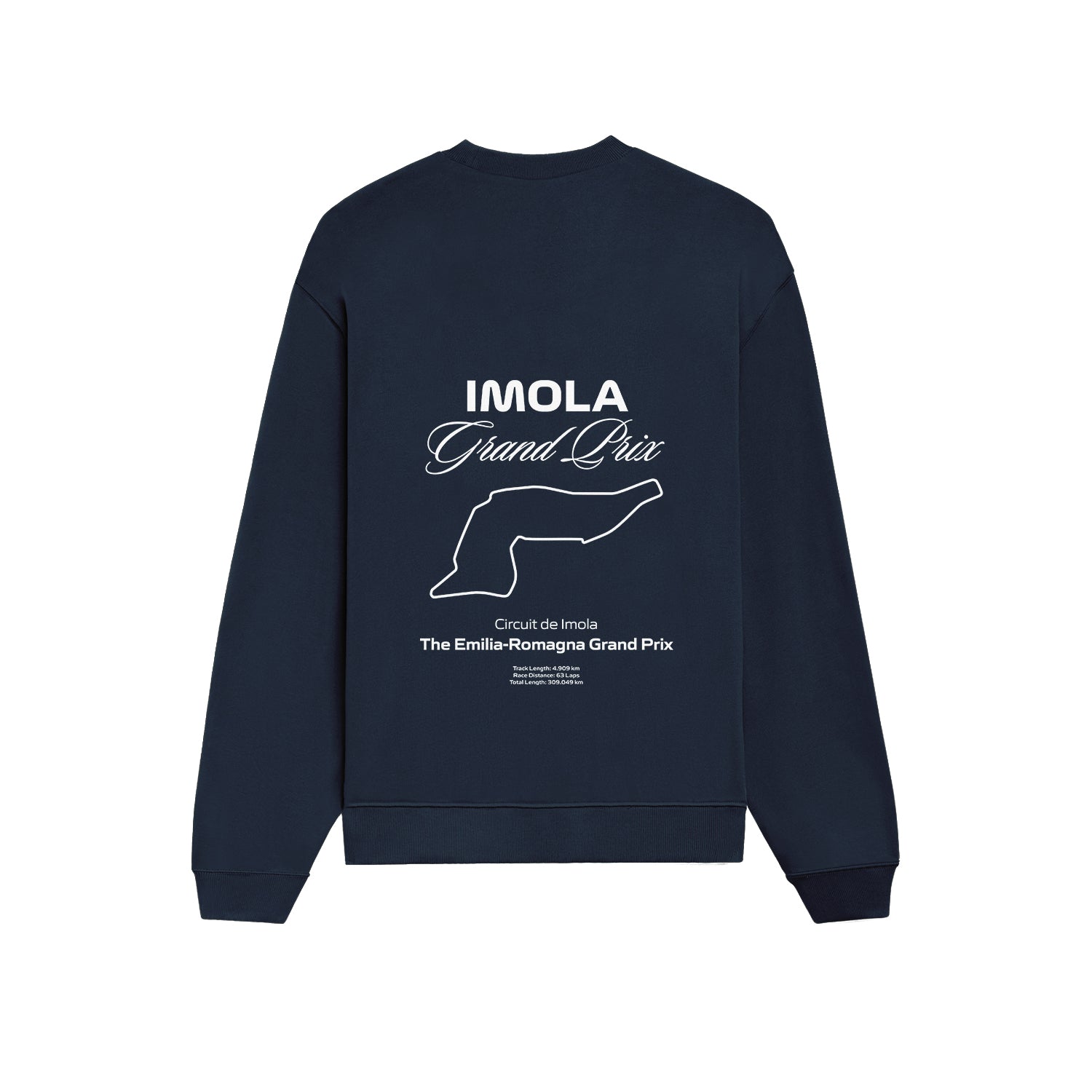 Imola Grand Prix Oversize Sweatshirt - Lacivert - arka görünüm