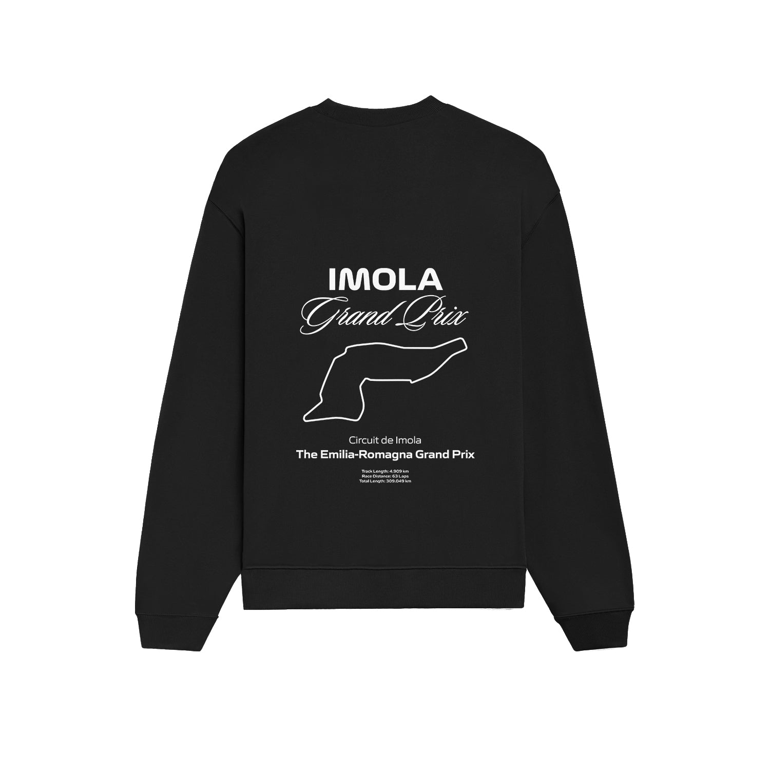 Imola Grand Prix Oversize Sweatshirt - Siyah - arka görünüm