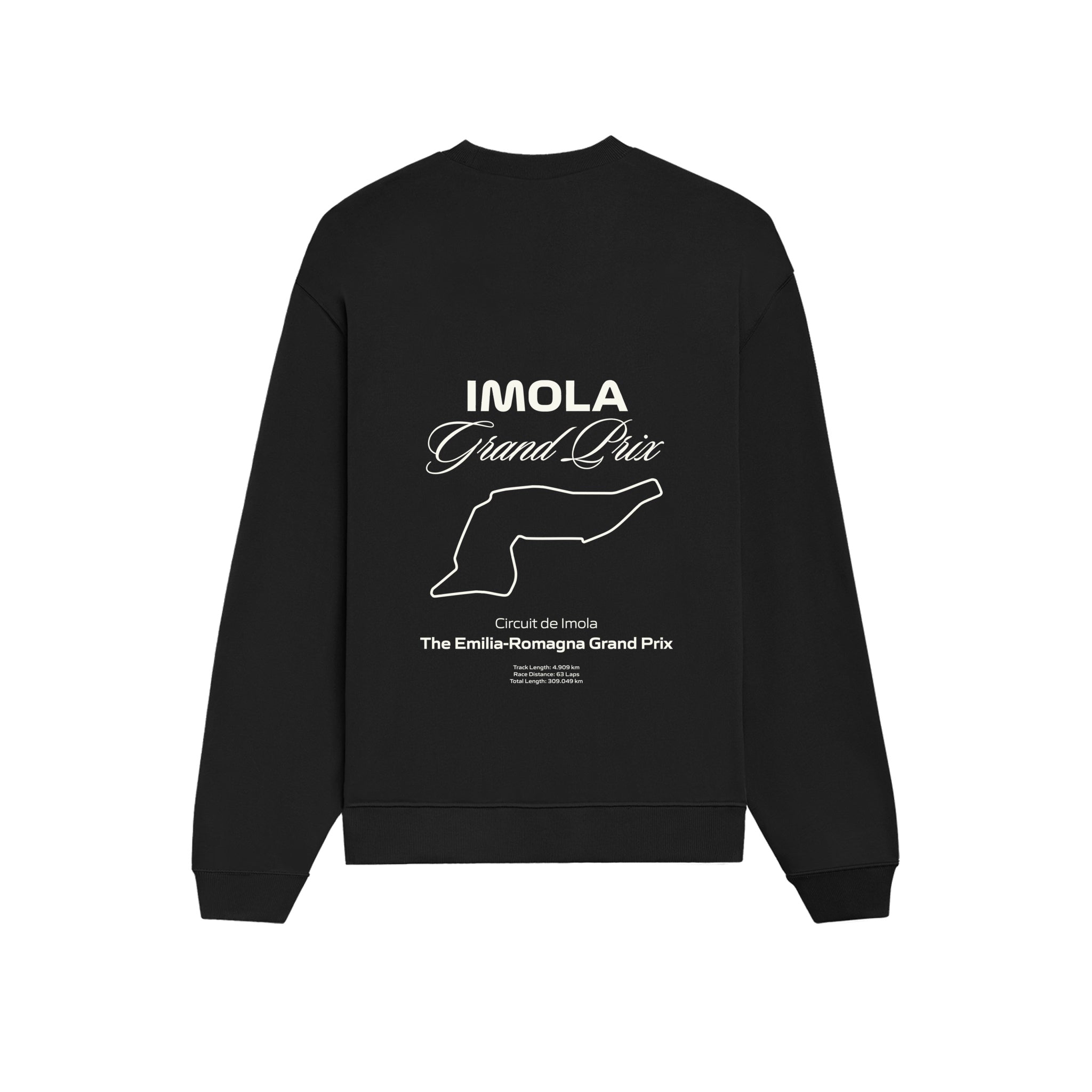 Imola Grand Prix Oversize Sweatshirt - Siyah - arka görünüm