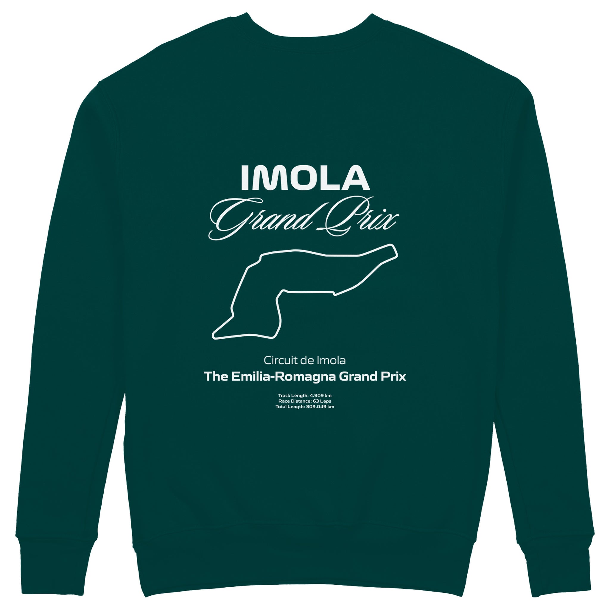 Imola Grand Prix Sweatshirt - Koyu Yeşil - arka görünüm