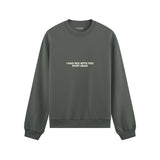 In My Head Oversize Sweatshirt - Antrasit - ön görünüm