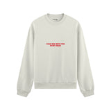 In My Head Oversize Sweatshirt - Beyaz - ön görünüm