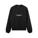 In My Head Oversize Sweatshirt - Siyah - ön görünüm
