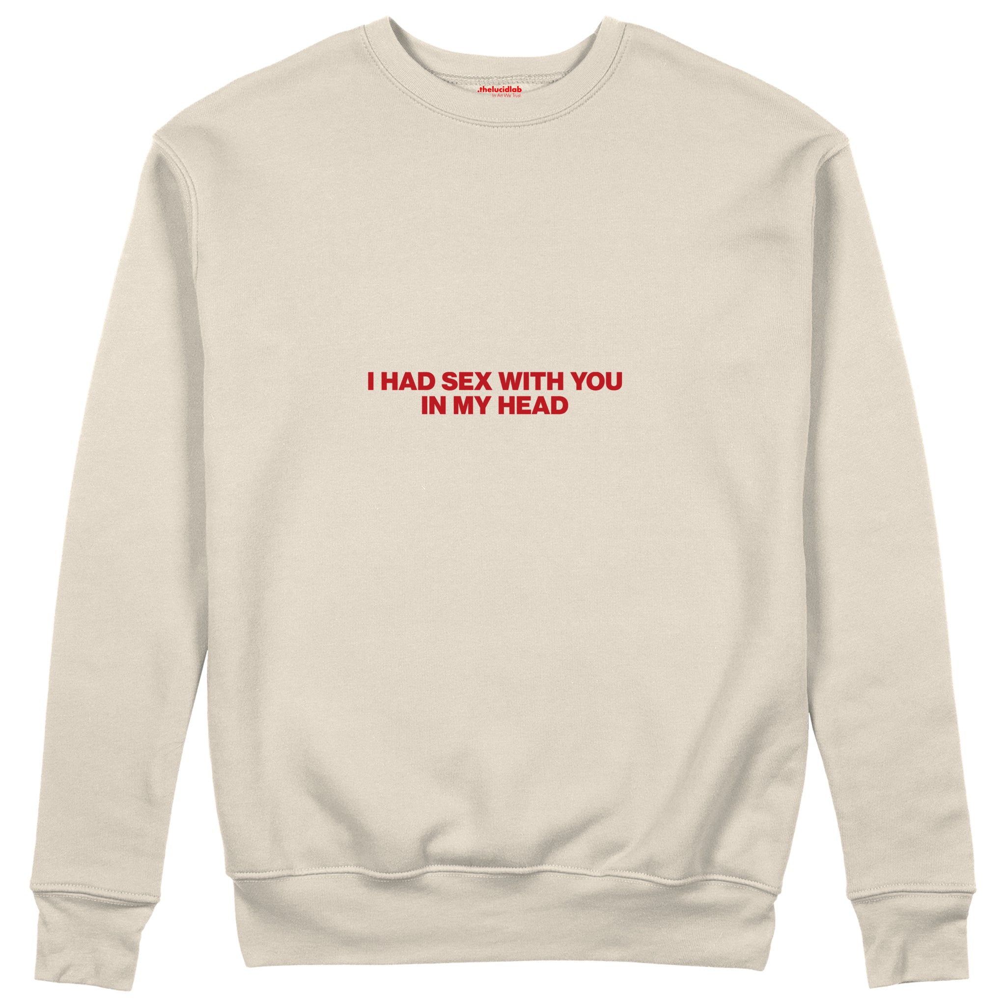 In My Head Sweatshirt - Bej - ön görünüm