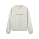 In My Prime Mother Era Oversize Sweatshirt - Beyaz - ön görünüm