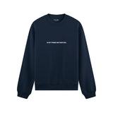 In My Prime Mother Era Oversize Sweatshirt - Lacivert - ön görünüm