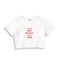 It's a Gemini Crop Tişört - beyaz