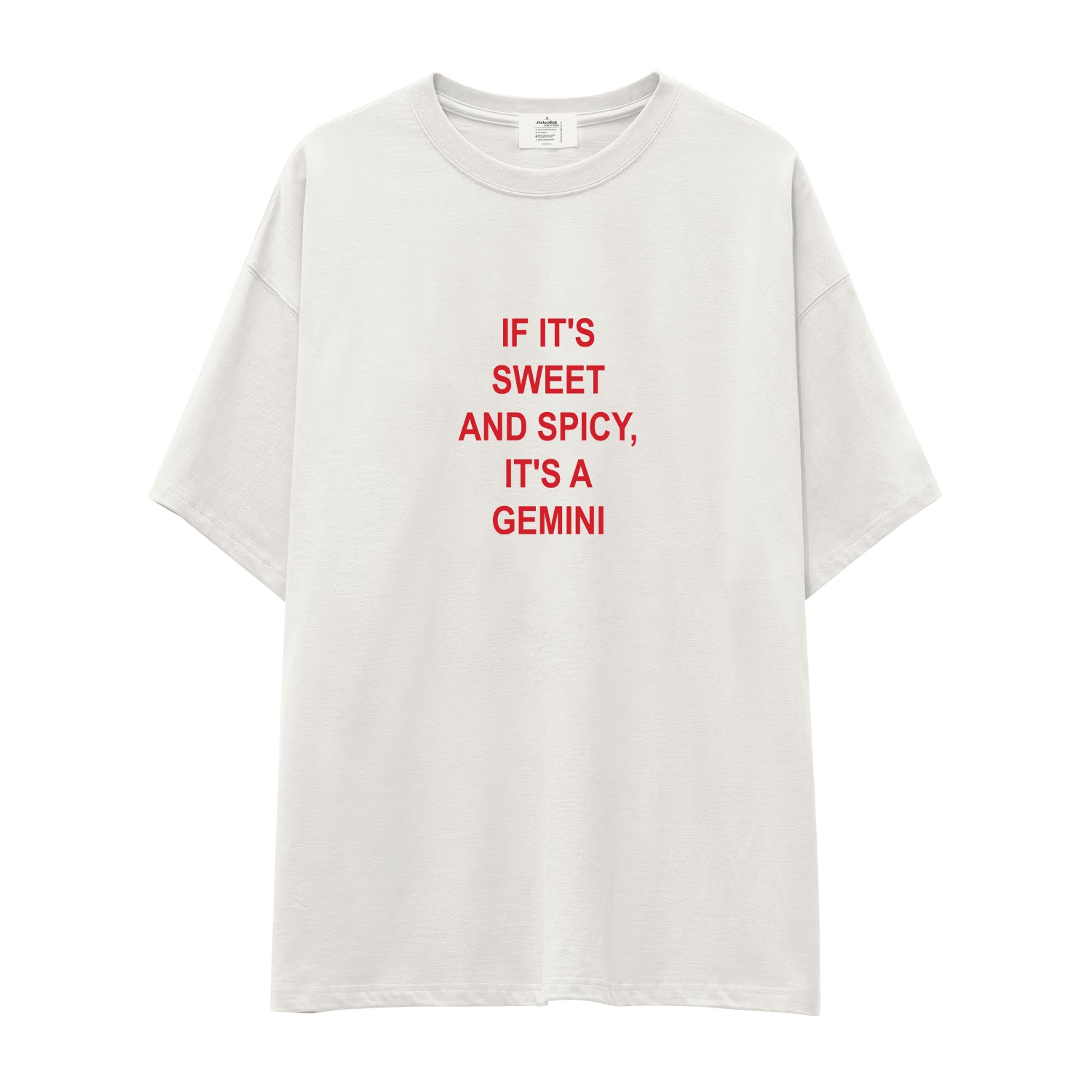 It's a Gemini Oversize Tişört - ekru