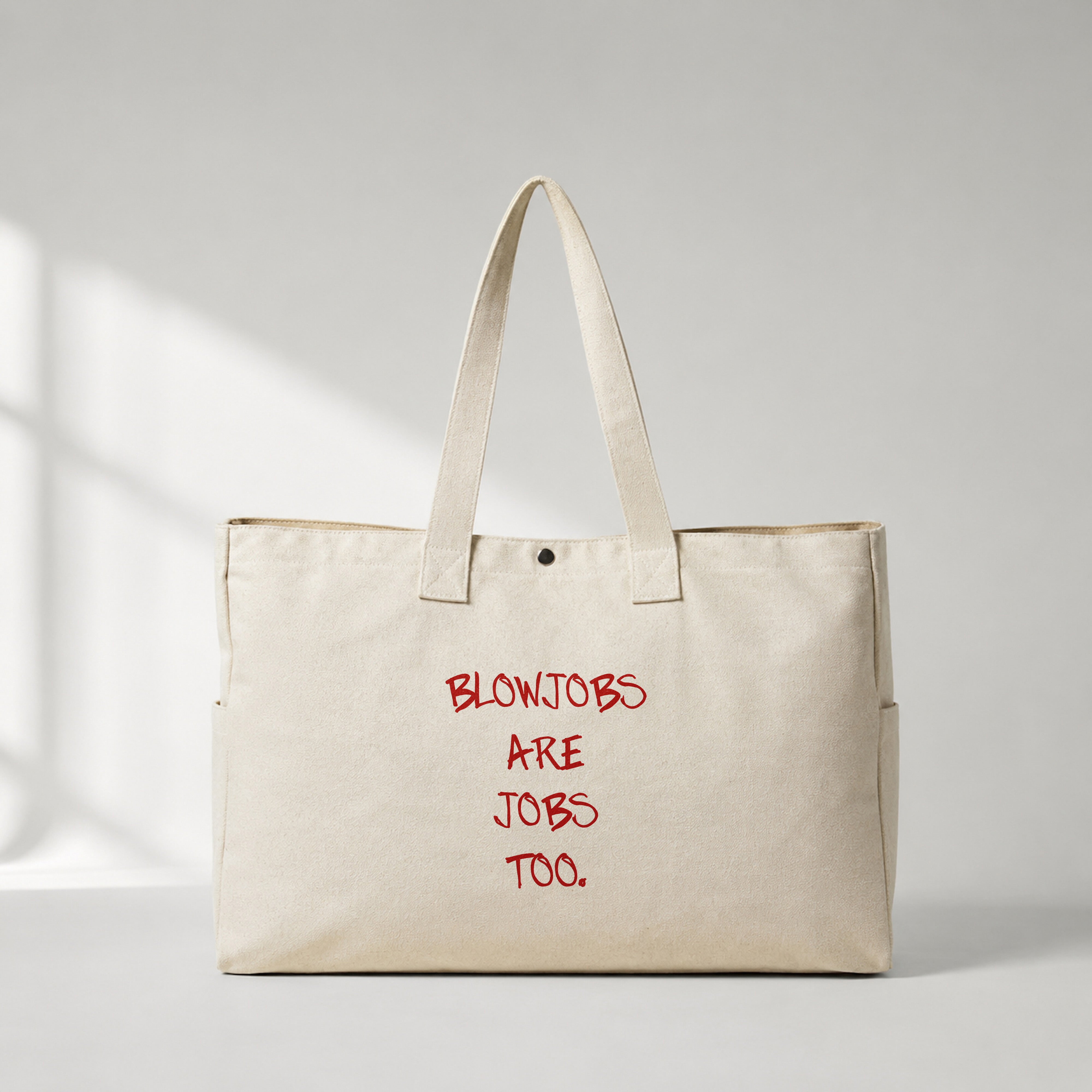 Jobs Too Daily Tote Bag – ön görünüm
