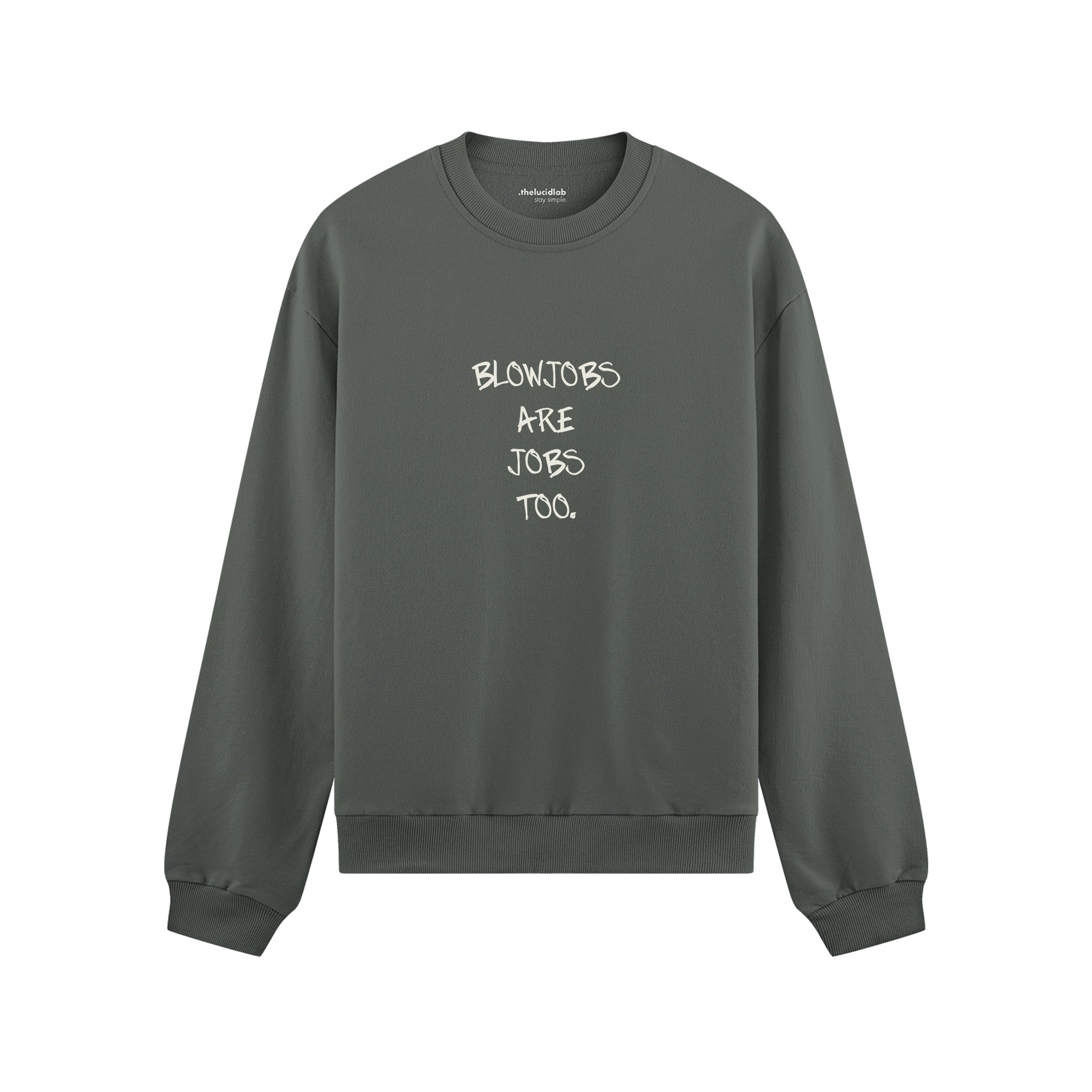Jobs Too Oversize Sweatshirt - Antrasit - ön görünüm
