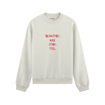 Jobs Too Oversize Sweatshirt - Beyaz - ön görünüm