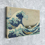 Kanagawa Oki Nami Ura - Kanagawa Dalgası Kanvas Tablo
