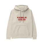 Karma Is Like 69 Hoodie - Krem - ön görünüm