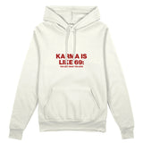 Karma Is Like 69 Oversize Hoodie - Beyaz - ön görünüm