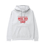 Keep Your Mouth Shut Hoodie - Beyaz - ön görünüm