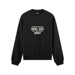 Keep Your Mouth Shut Oversize Sweatshirt - Siyah - ön görünüm